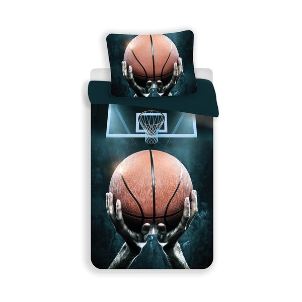 Pamučna dječja posteljina za krevet za jednu osobu 140x200 cm Basketball – Jerry Fabrics