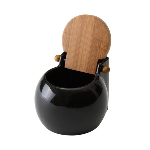Crna staklenka za sol s poklopcem Unimasa Ceramic poklopcem, 700 ml-image-1