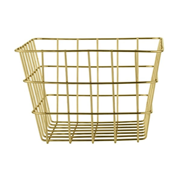 Metalna košarica za odlaganje u zlatnoj boji Wenko Viana-image-3
