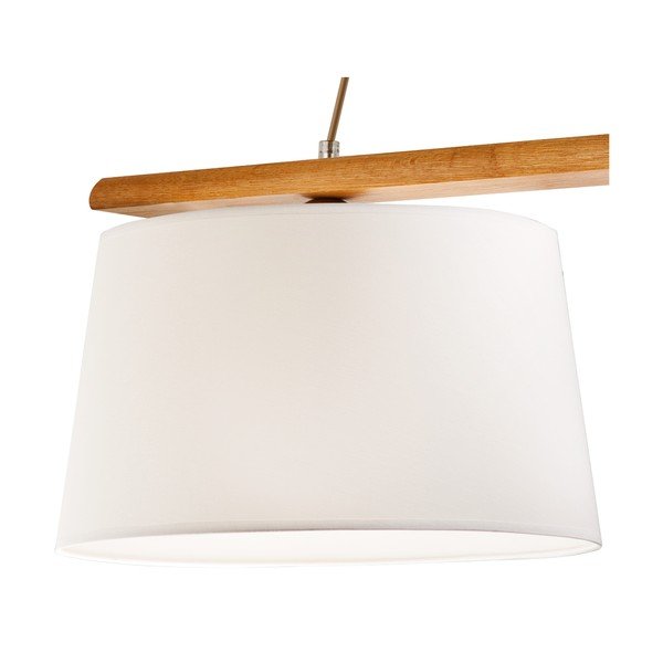 Smeđa viseća svjetiljka s tekstilnim sjenilom ø 35 cm Aida – LAMKUR-image-4