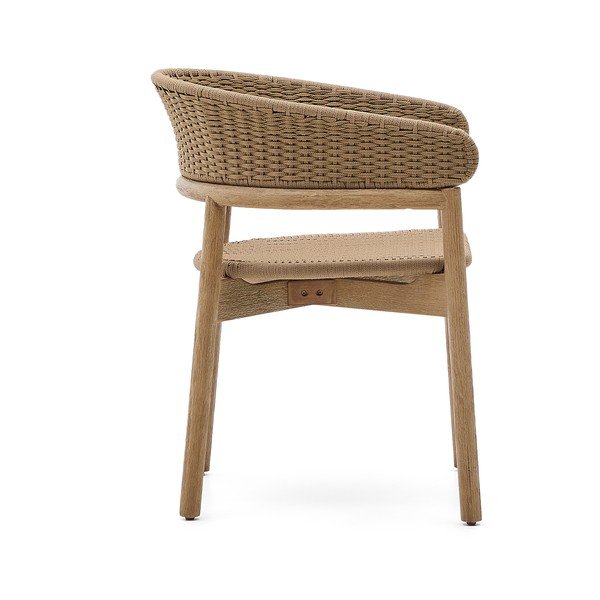 Vrtna stolica od masivnog drveta u prirodnoj boji Arinella – Kave Home-image-3