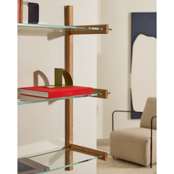 Stakleni modularni sustav polica u prirodnoj boji 110x98x30,5 cm Sitra – Kave Home-image-1