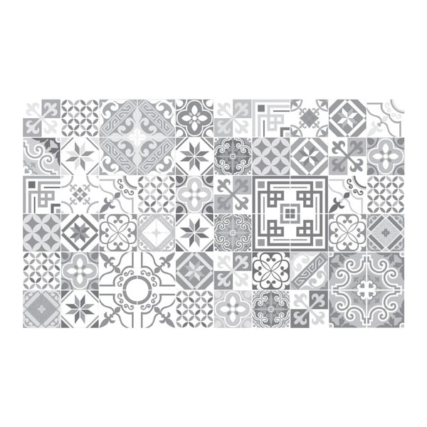 Set od 60 ukrasnih zidnih naljepnica Ambiance Shades of Grey, 15 x 15 cm-image-2