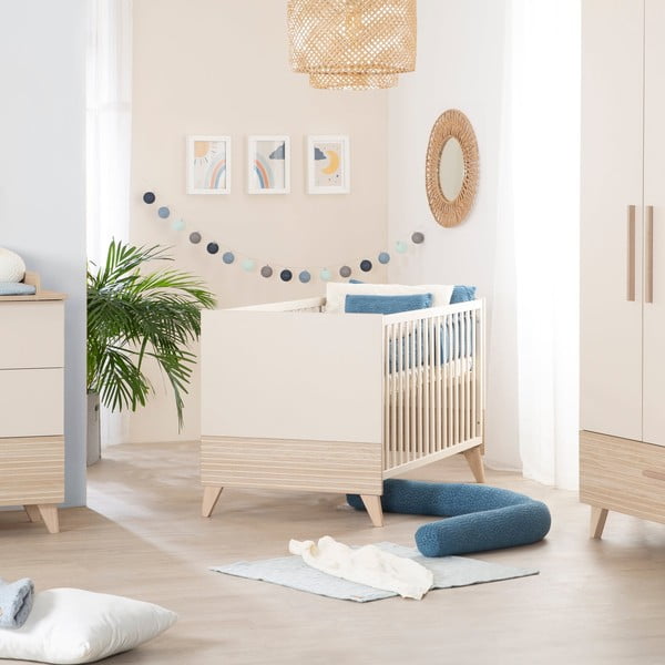 Bež dječji krevet s podesivom visinom 70x140 cm Sidney – Roba-image-1