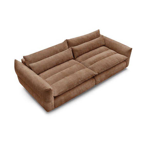 Narančasta sofa od šenila 276 cm Neil – Bobochic Paris-image-3