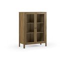 Vitrina od masivnog bora u prirodnoj boji 90x120x40 cm Alessandra – Marckeric