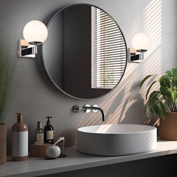 Zidna lampa u srebrnoj boji ø 14 cm Kula – Trio-image-1