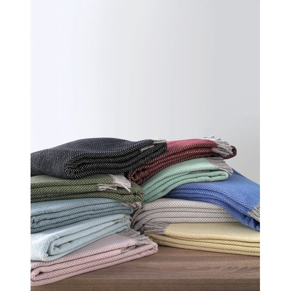 Plavi pokrivač pamuk Euromant Skyline II, 140 x 160 cm-image-2