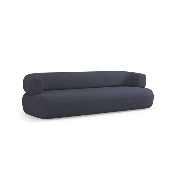 Tamno plava sofa od bouclé tkanine 226 cm Jenny – Micadoni -image-1