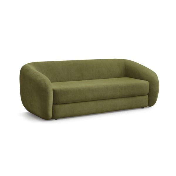 Zelena sklopiva sofa od šenila 228 cm Neyo – Bobochic Paris-image-2