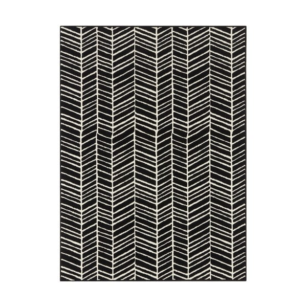 Crni tepih Ragami Velvet, 80 x 150 cm