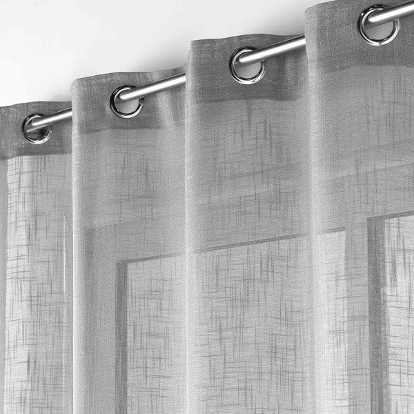 Siva prozirna zavjesa 140x280 cm Haltona – douceur d'intérieur-image-1