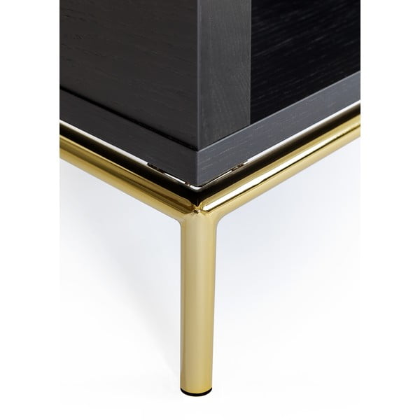 Crna polica za knjige Woodman Pimlico, 90 x 173 cm-image-4