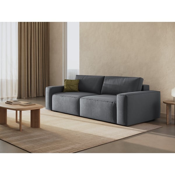 Tamno siva sklopiva sofa 247 cm Jodie – Micadoni Home-image-1