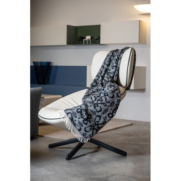 Crni pokrivač s udjelom pamuka Euromant Mykonos, 140 x 180 cm-image-1