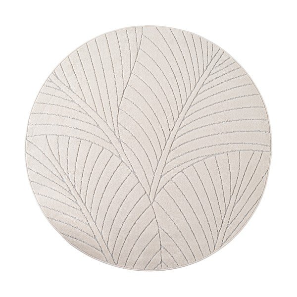 Krem okrugao unutarnji i vanjski tepih ø 120 cm Nova 1203 – Ayyildiz Carpets