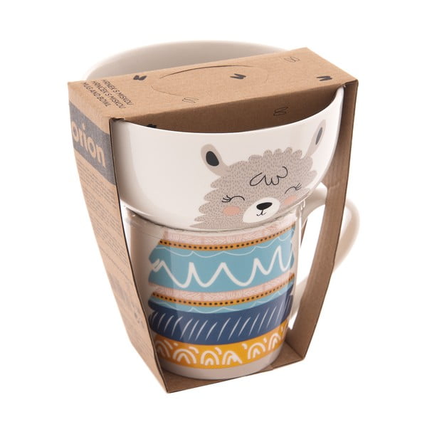 Porculanski set šalice i zdjele 2 kom 350 ml – Orion-image-4