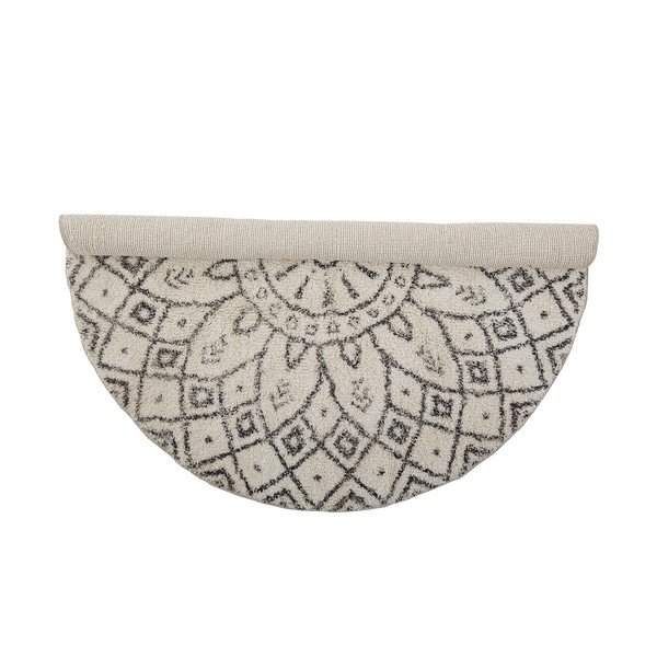 Crno-bijeli pamučan okrugao tepih ø 120 cm Acton – Bloomingville-image-3