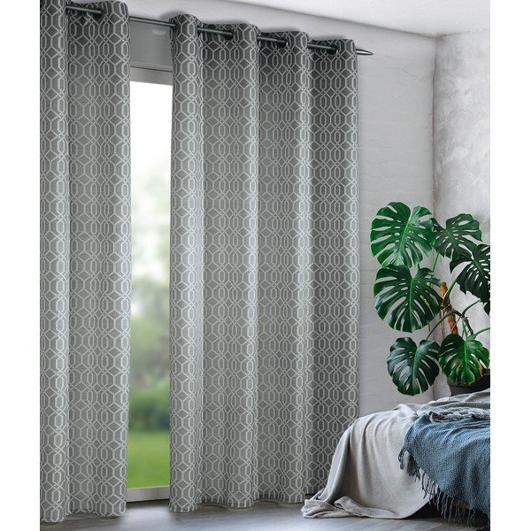 Siva zavjesa 135x245 cm Dekor – Sehlbach-image-1