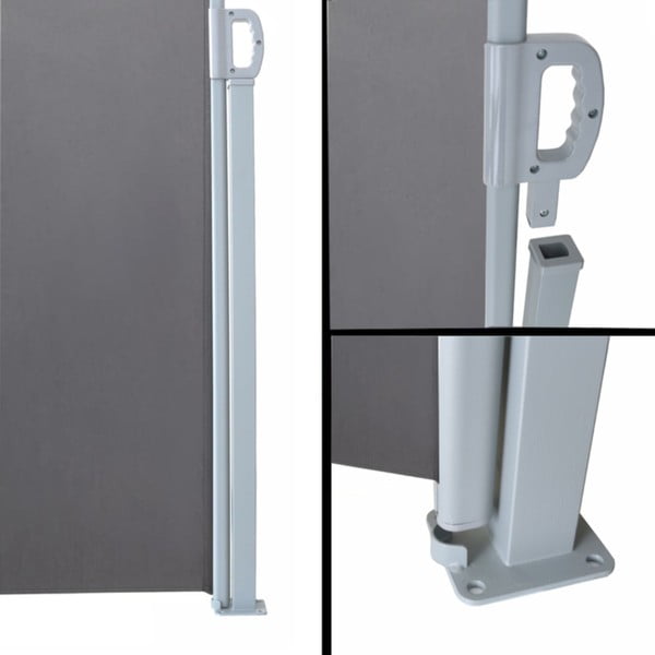 Sivi metalni balkonski paravan 300x160 cm - Garden Pleasure-image-3