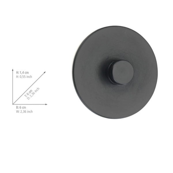 Set s 2 crna zidna držača Wenko Turbo-Loc Classic Plus-image-3