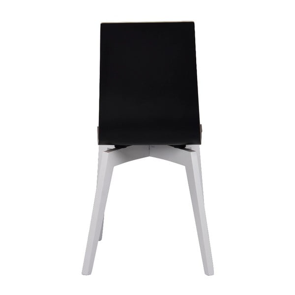 Crna blagovaonska stolica s bijelim nogama Rowico Grace-image-1