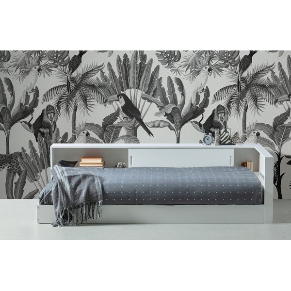 Bijeli krevet od borovog drveta WOOOD Connect, 90 x 200 cm-image-1