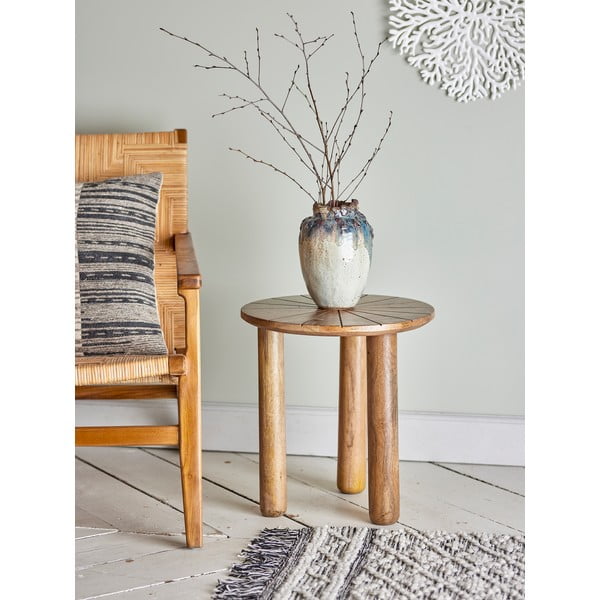 Okrugao pomoćni stol od masivnog manga ø 40 cm Stella – Bloomingville-image-4