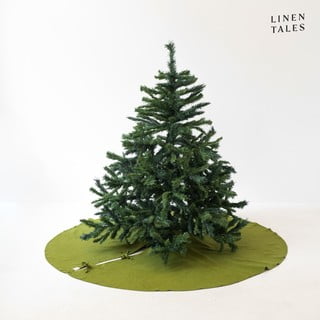 Zeleni okrugli tepih ø 125 cm - Linen Tales