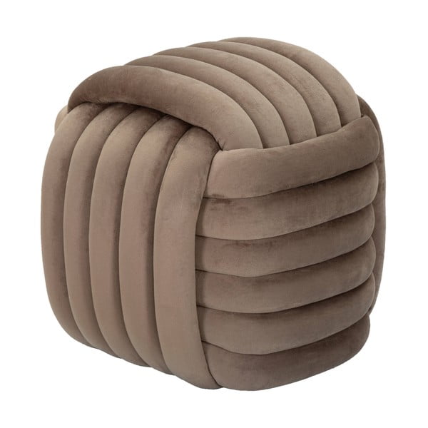 Sivi/smeđi baršunast tabure Softy – Mauro Ferretti