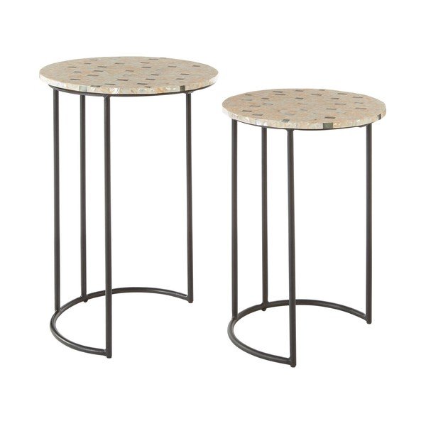 Okrugli pomoćni stolići u setu 2 kom ø 38 cm Halle – Premier Housewares