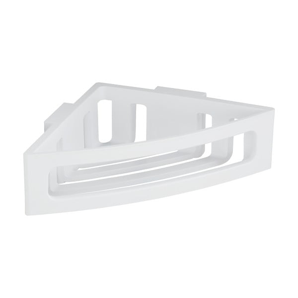 Bijela kutna plastična kupaonska polica Bralia - Wenko-image-4