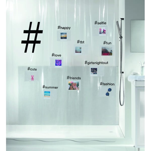 Tuš zavjesa 180x200 cm Hashtag – Spirella