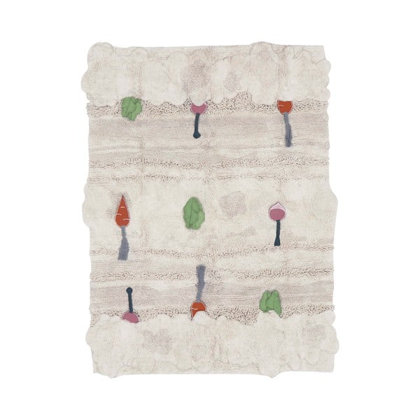 Krem pamučan dječji tepih za igru 120x160 cm Veggie Garden – Lorena Canals