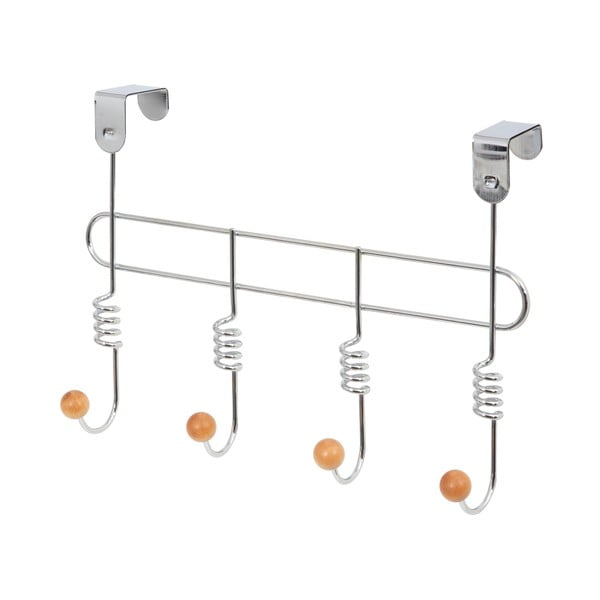 Metalna vješalica za vrata srebrne boje 33 cm Spirale – Compactor-image-3