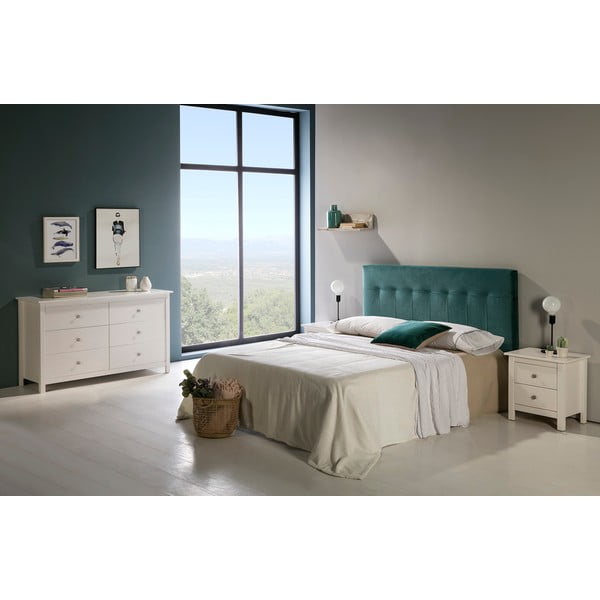 Bijela niska komoda od masivnog bora 130x80 cm Berna – Marckeric-image-1