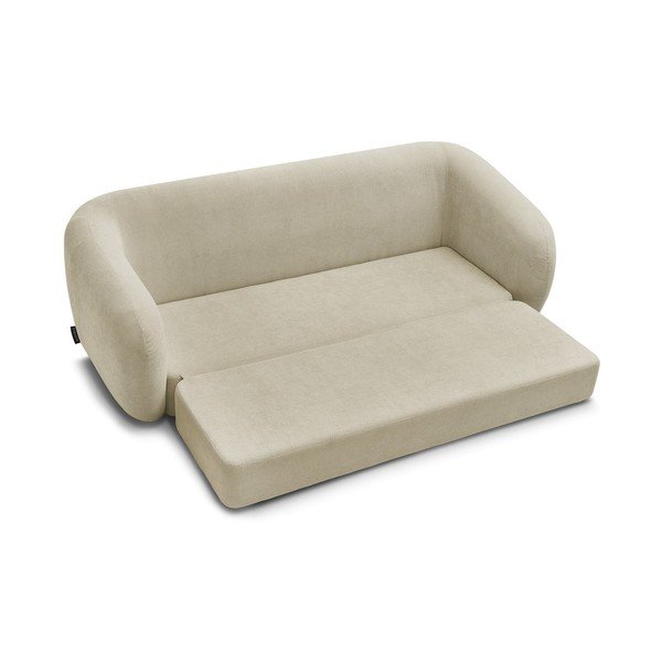 Smeđe-siva sklopiva sofa od šenila 228 cm Neyo – Bobochic Paris-image-3