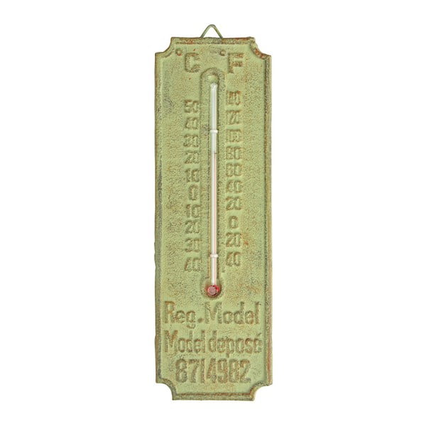 Vanjski termometar od zelenog lijevanog željeza Esschert Design