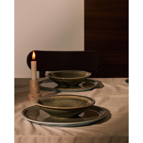 Sivi keramički tanjur ø 28 cm Coval – Kave Home-image-1