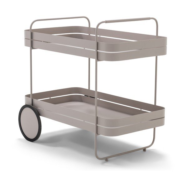 Metalna kolica za posluživanje na kotačima 74x42 cm Gin & Trolley – Spinder Design-image-2
