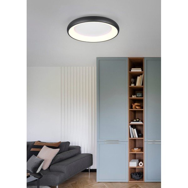 Crna LED stropna svjetiljka s mogućnosti zatamnjivanja Cardona – Trio-image-1