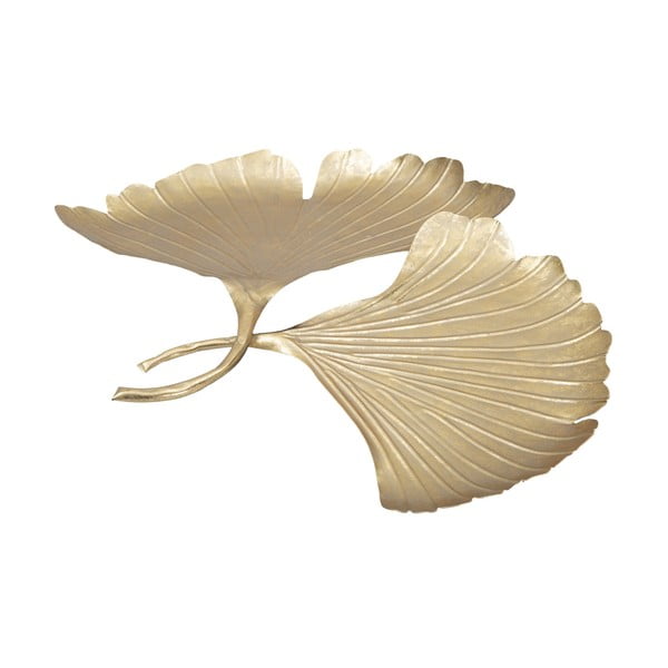 Dekoracija u zlatu Mauro Ferretti Double Leaf, 40 x 32 cm