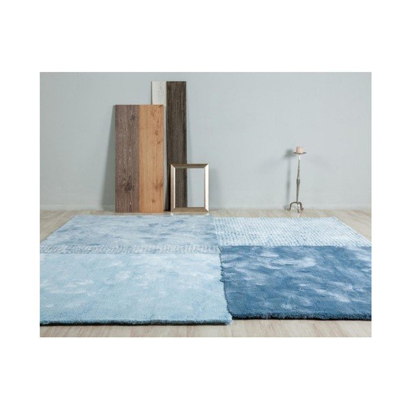 Plavi tepih EMKO Over Square, 200 x 207 cm-image-2