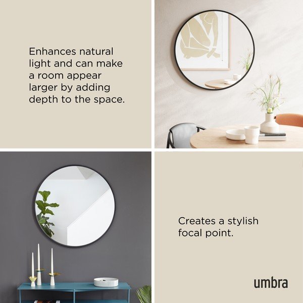 Zidno ogledalo ø 94 cm Hub – Umbra-image-4