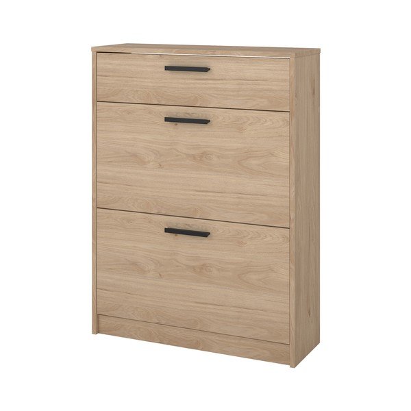 Preklopni ormarić za cipele u dekoru hrasta u prirodnoj boji 70x94x24 cm Escape – Tvilum-image-3