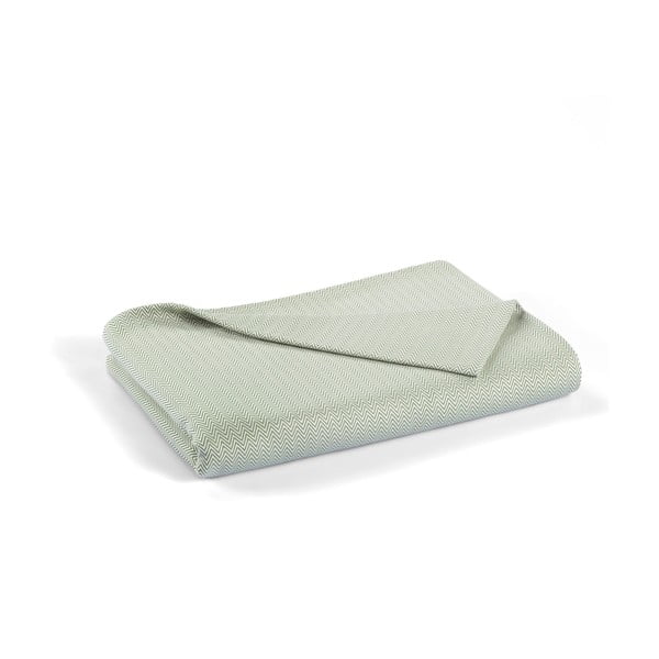 Zeleni pamučni prekrivač za bračni krevet 240x260 cm Lines - Mijolnir