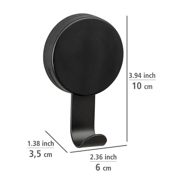 Set od 2 crne kuke za ručnike Wenko Pavia-image-2