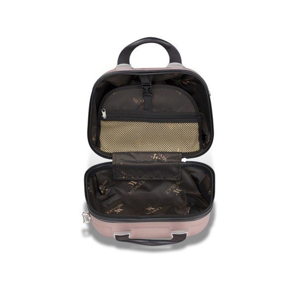 Set ružičastog putnog kovčega na kotačima s USB priključkom i torbicom za nošenje My Valice RESSNO MU & M-image-3