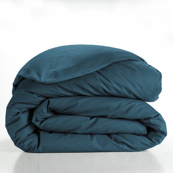 Petrolej zelena pamučna navlaka za poplun za bračni krevet/za produženi krevet 240x220 cm Lina – douceur d'intérieur