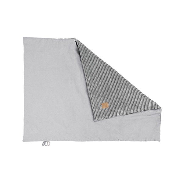 Siva deka za bebe od samta 100x77 cm – Meowbaby-image-1